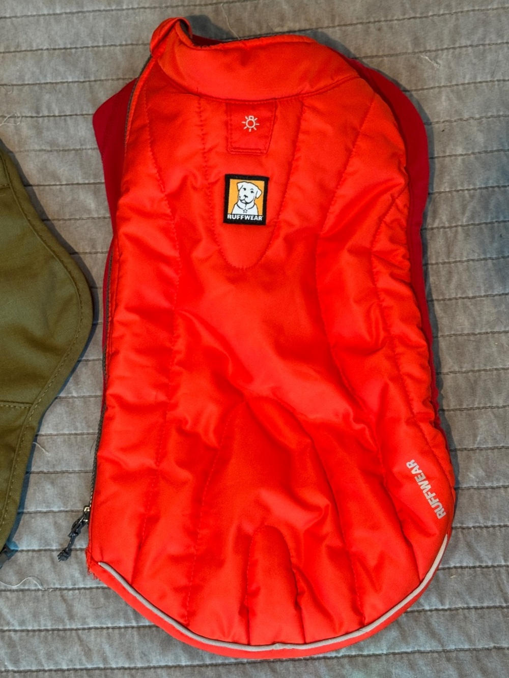 Ruffwear Powder Hound Winter Dog Jacket Insulated Zip-up XS Red/Orange